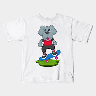 Dog Skater Skateboard Kids T-Shirt